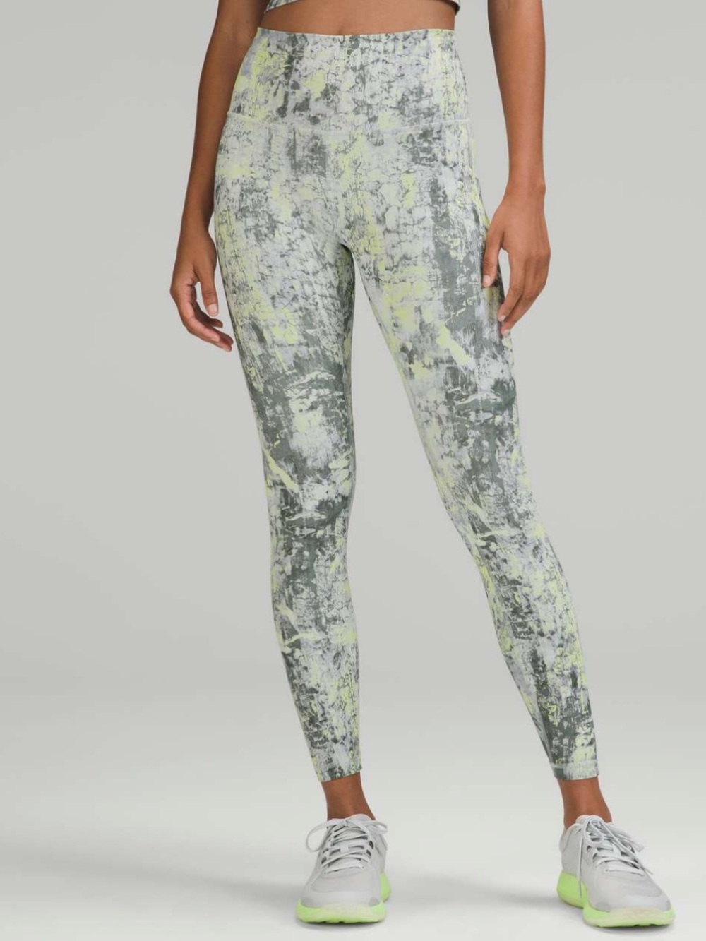 Lululemon Wunder Train High-Rise Tight Pockets 25" Cinder Grain Smoked Spruce